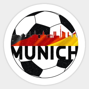 Munich Germany Euro 2024 football—Black text Sticker